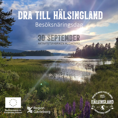 Färgbild - annons om Besöksnäringsdag i Hälsingland 30 september 2026