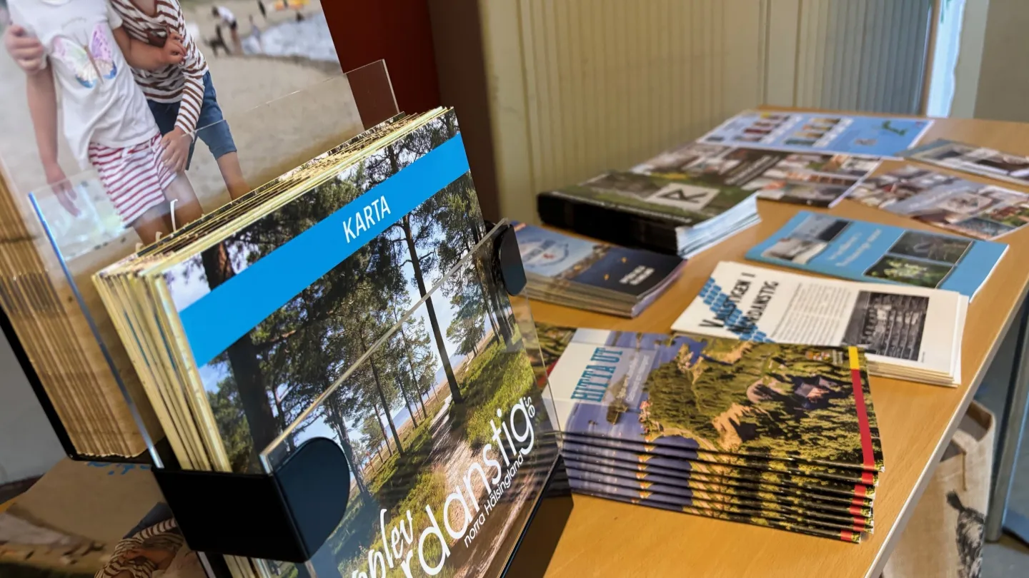 Colour picture - close up, showing folders for Nordanstig