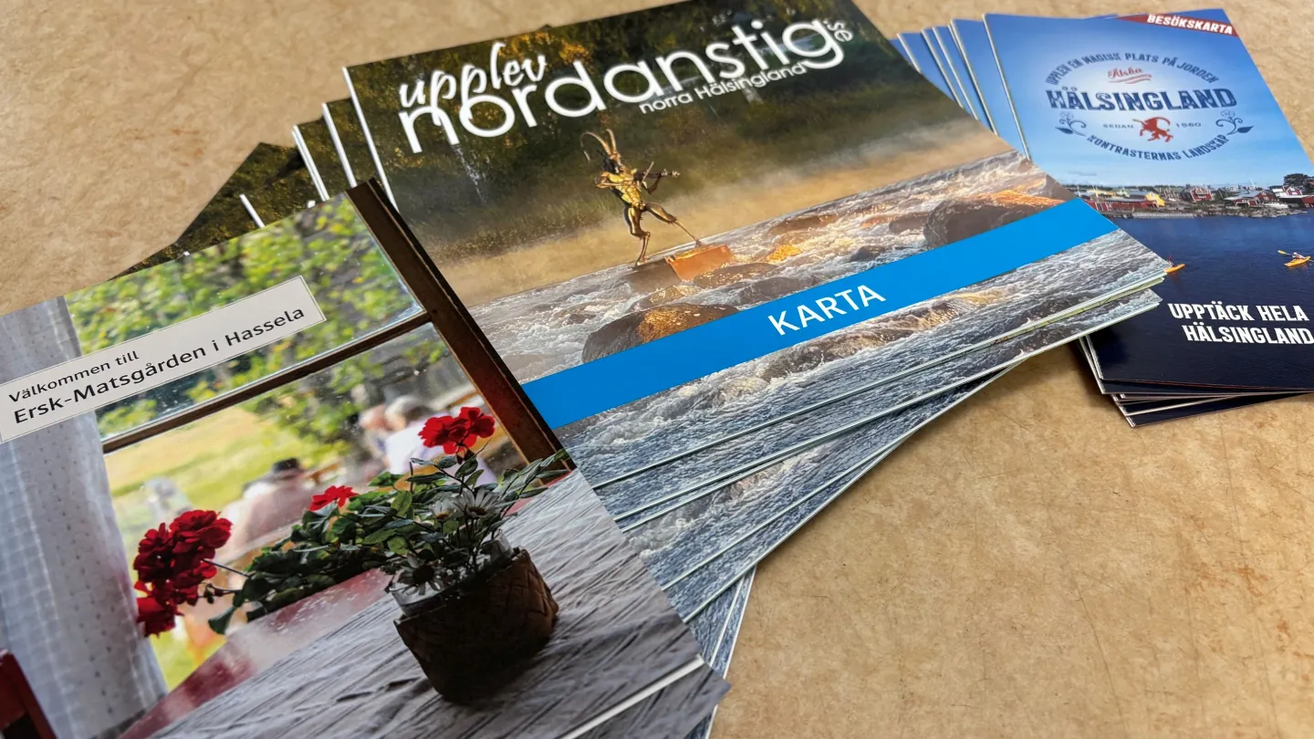 Colour picture - close up, showing folders for Nordanstig
