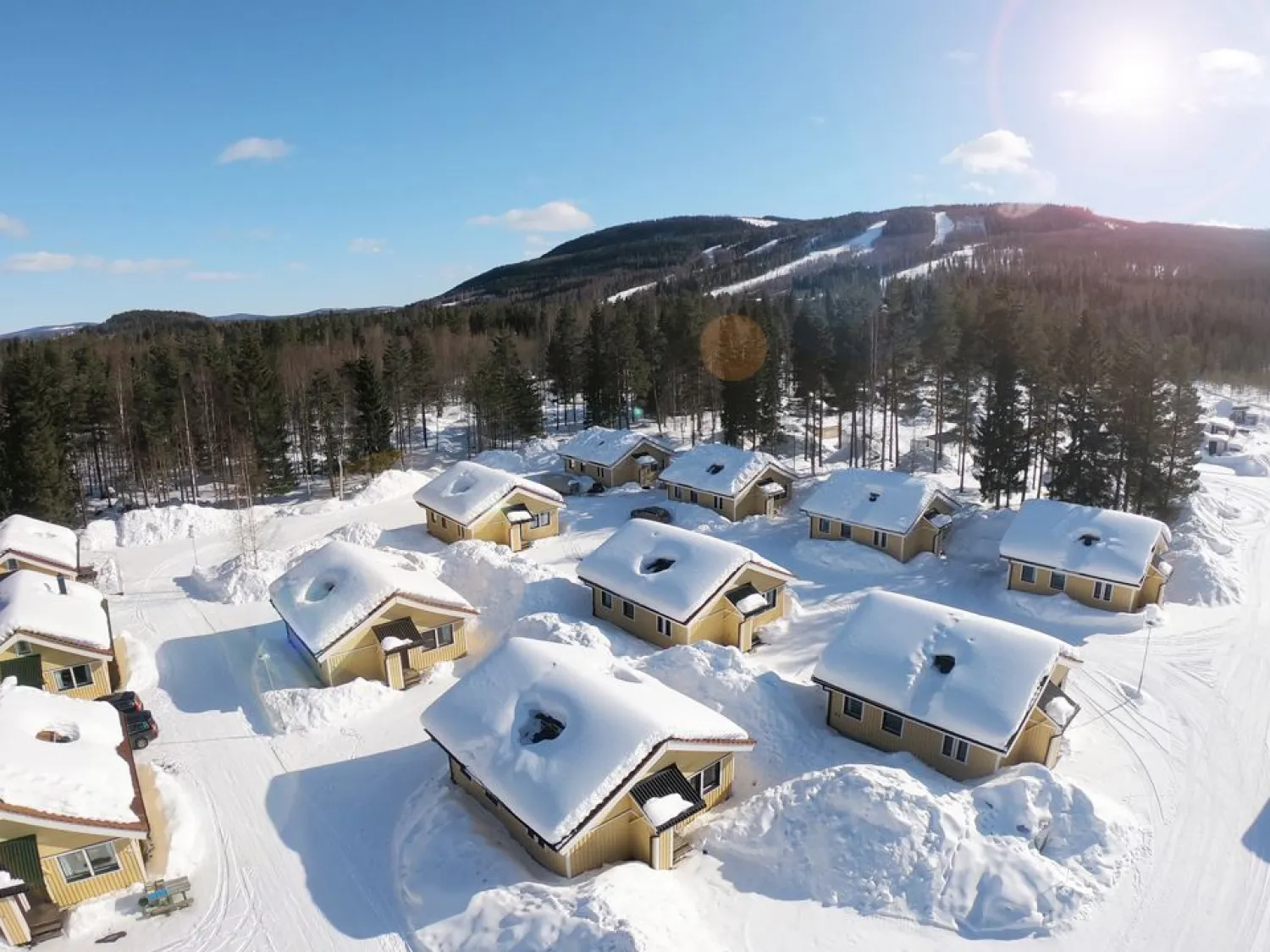 Campingområde Björnen - drönarvy