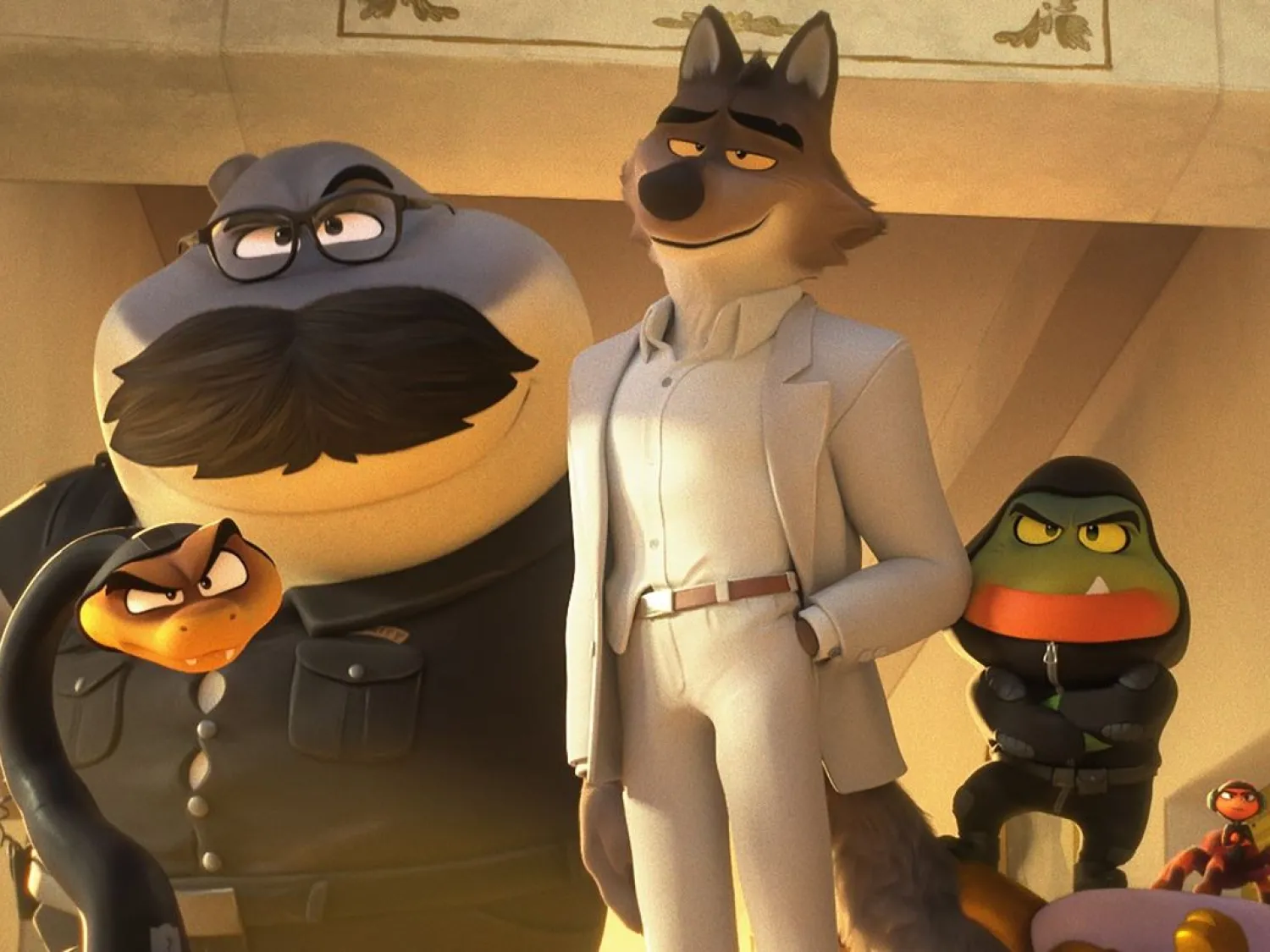Färgbild - animerade karaktärer i biofilm Tuffa Gänget 2.
