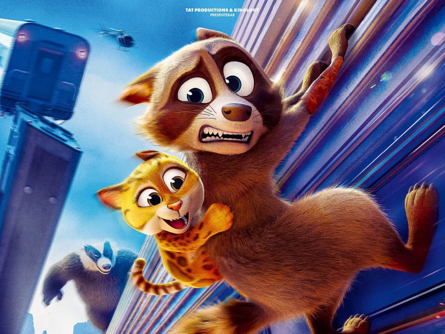 Färgbild - animation av djurkaraktärer i biofilm för barn.
