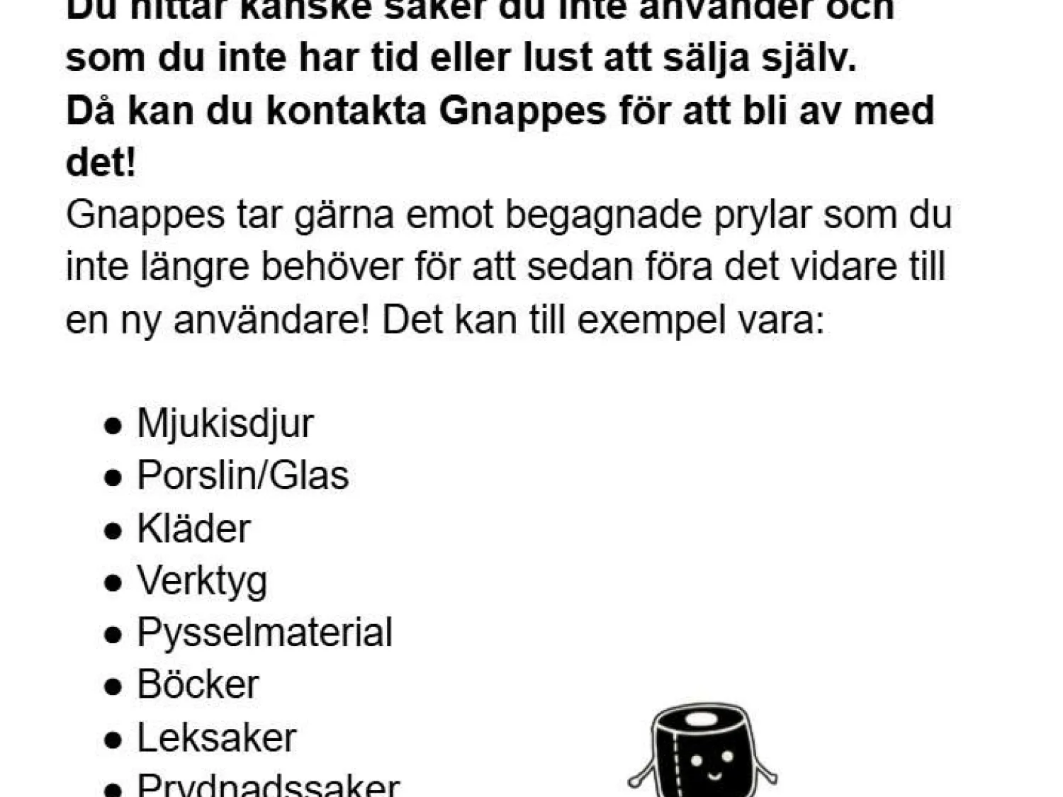 Färgbild - poster för butik Gnappes