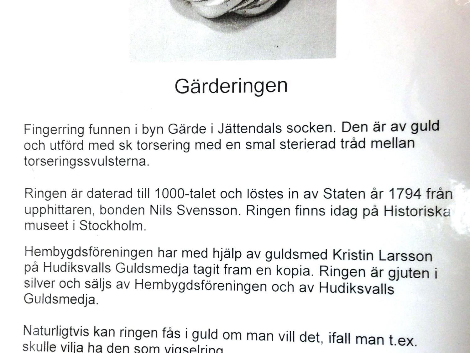 Gärderingen i silver, Jättendals socken