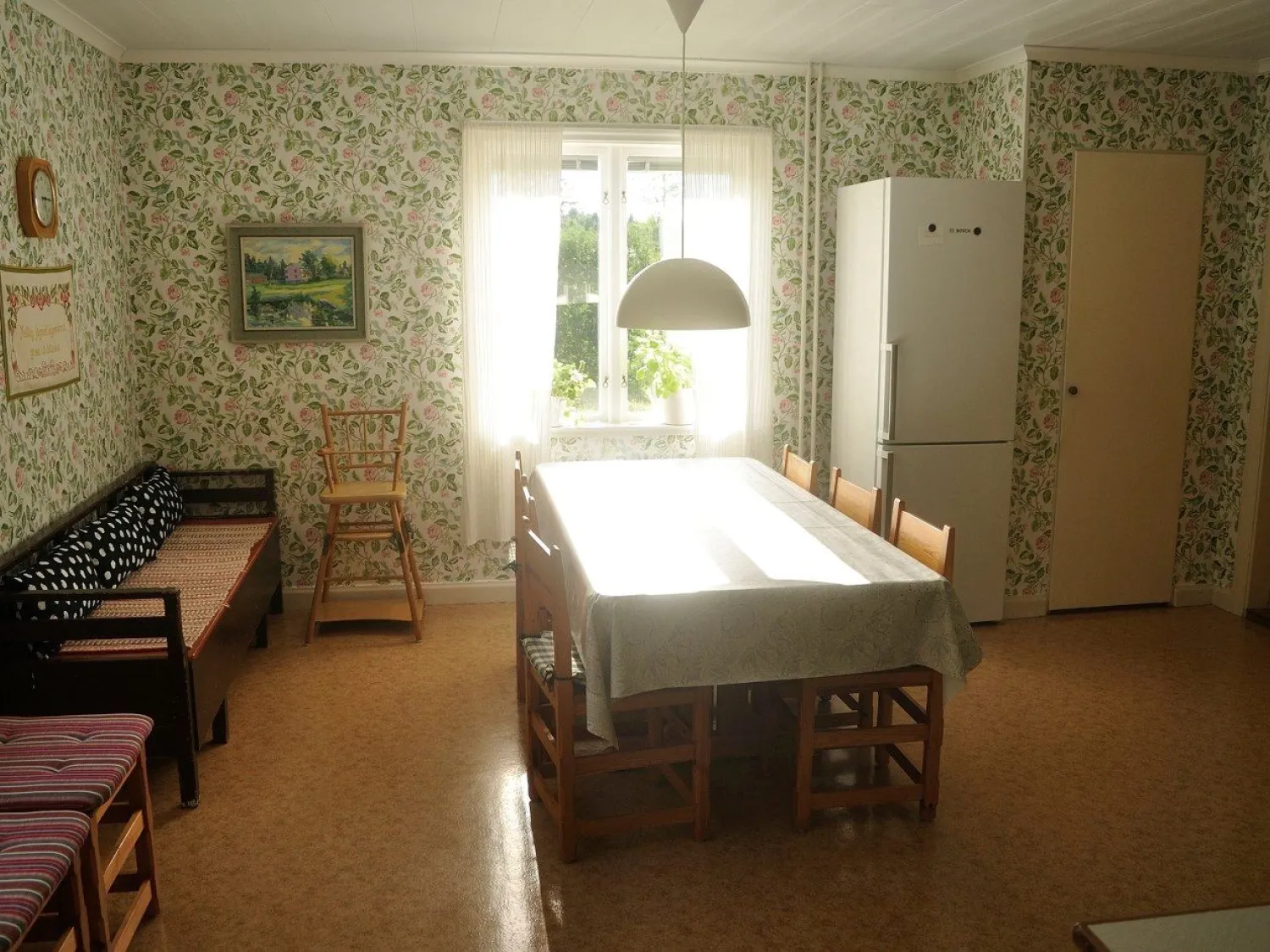 köket, Mon Vandrarhem, Kvarnmon, Jättendal, boende Nordanstig, Hälsingland