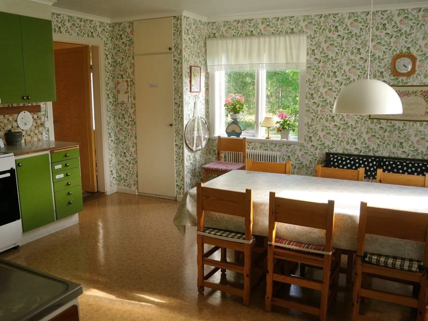 köket, Mon Vandrarhem, Kvarnmon, Jättendal, boende Nordanstig, Hälsingland