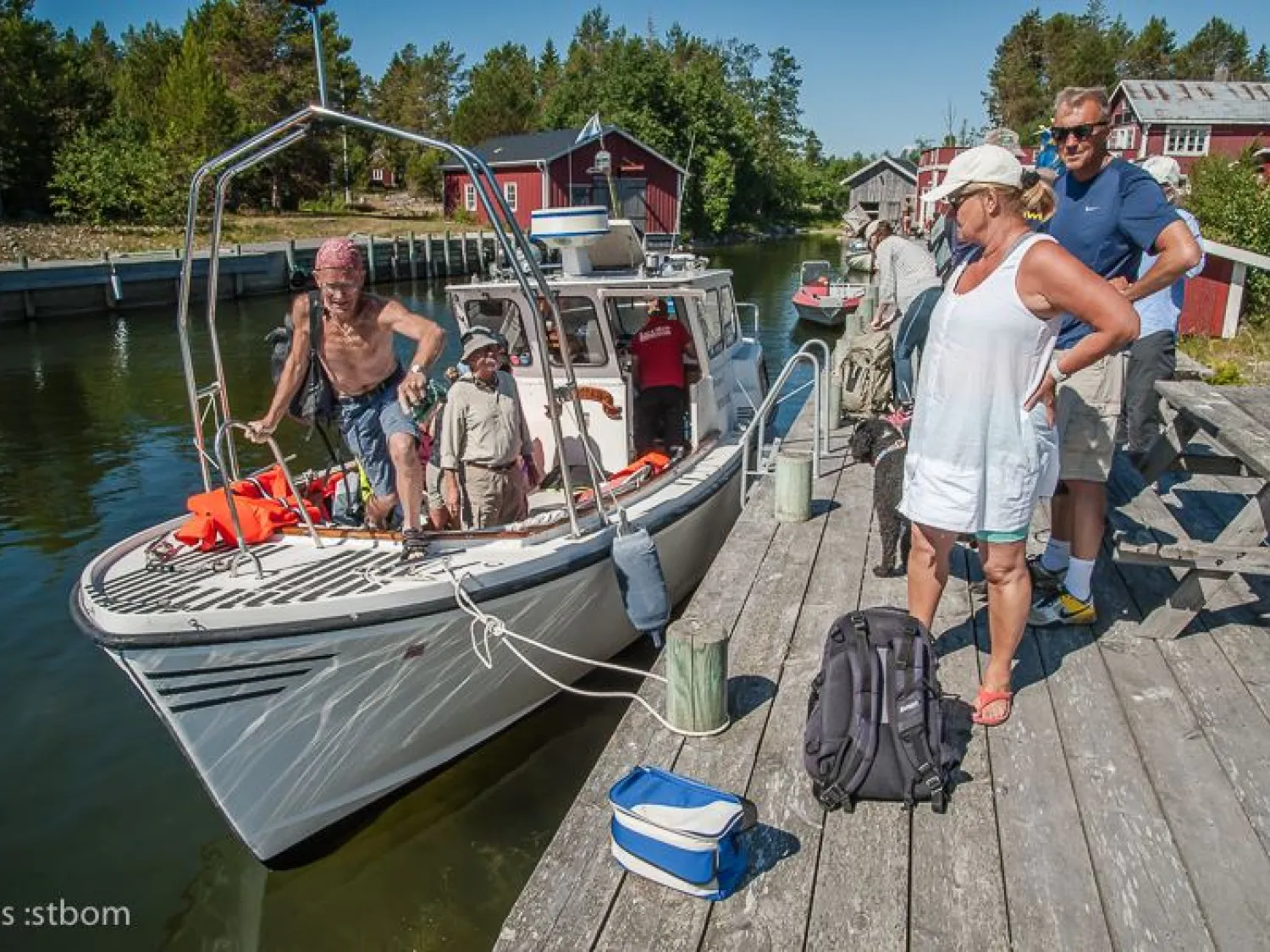 Båtturer, kusten, Hälsingland, Hans Östbom, Sörfjärden, Gran