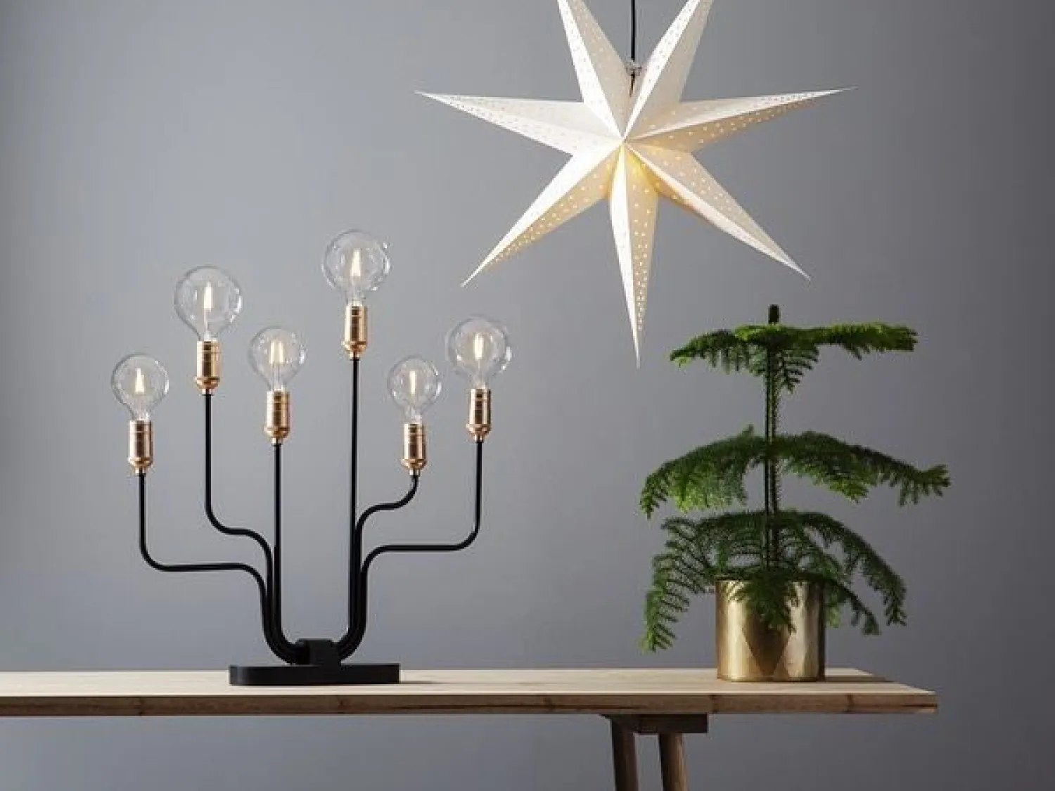 Eljjustake, adventsstjärna på ett brod