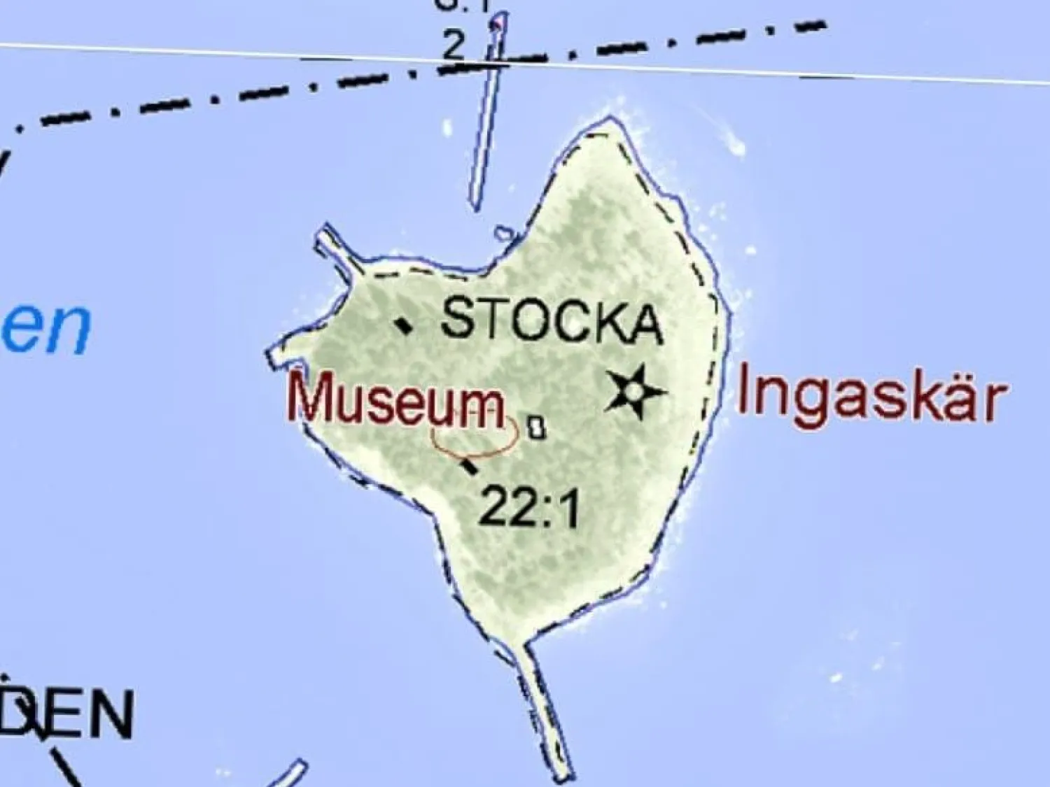 Kartbild, Ingaskär, Stocka