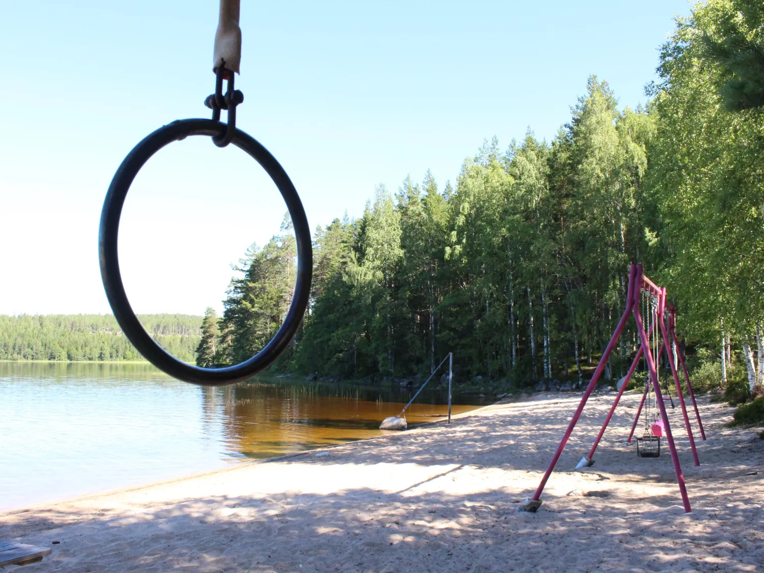 Gungställning på Bjärtsjön