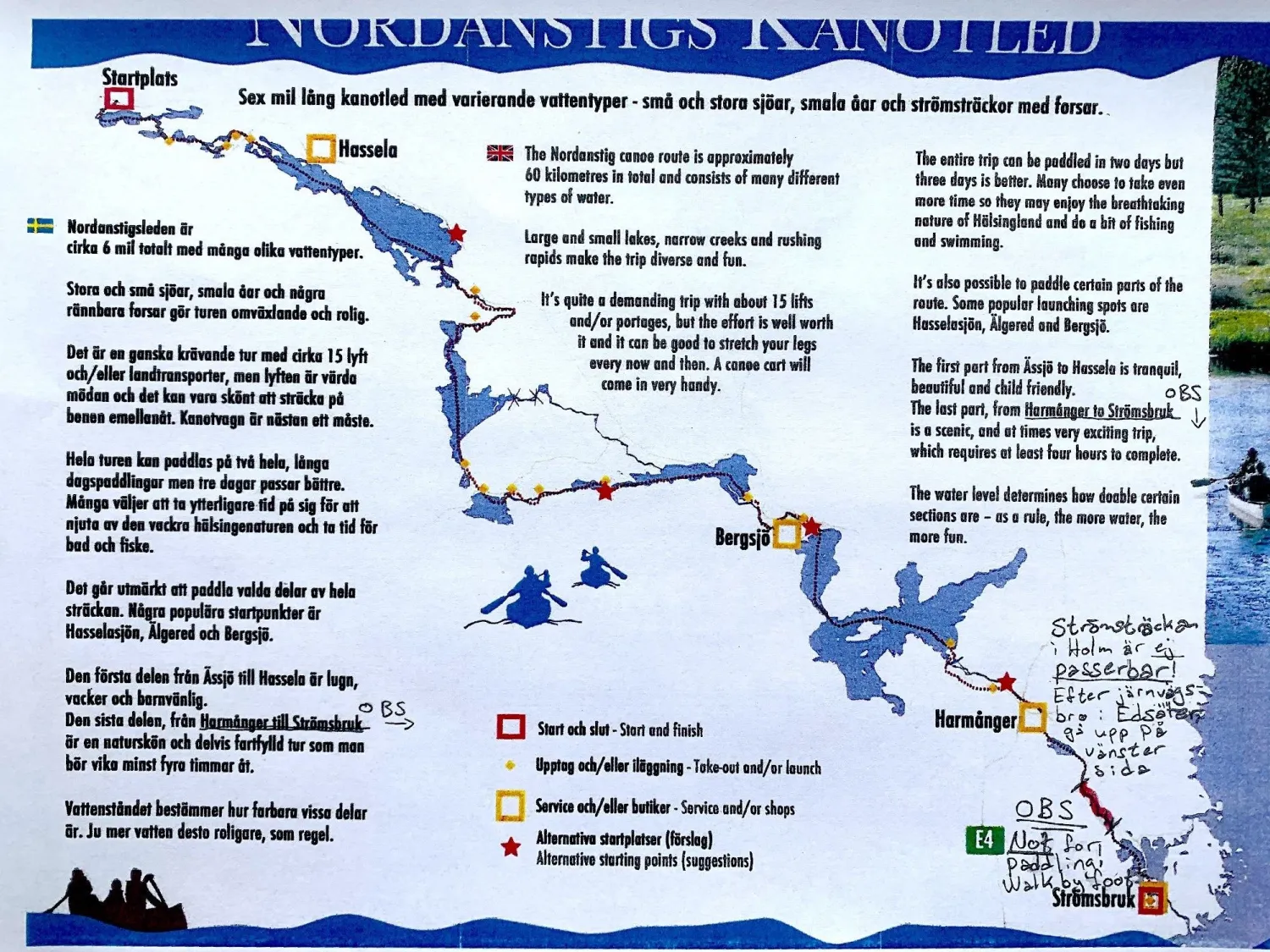 The Nordanstig Canoe Route