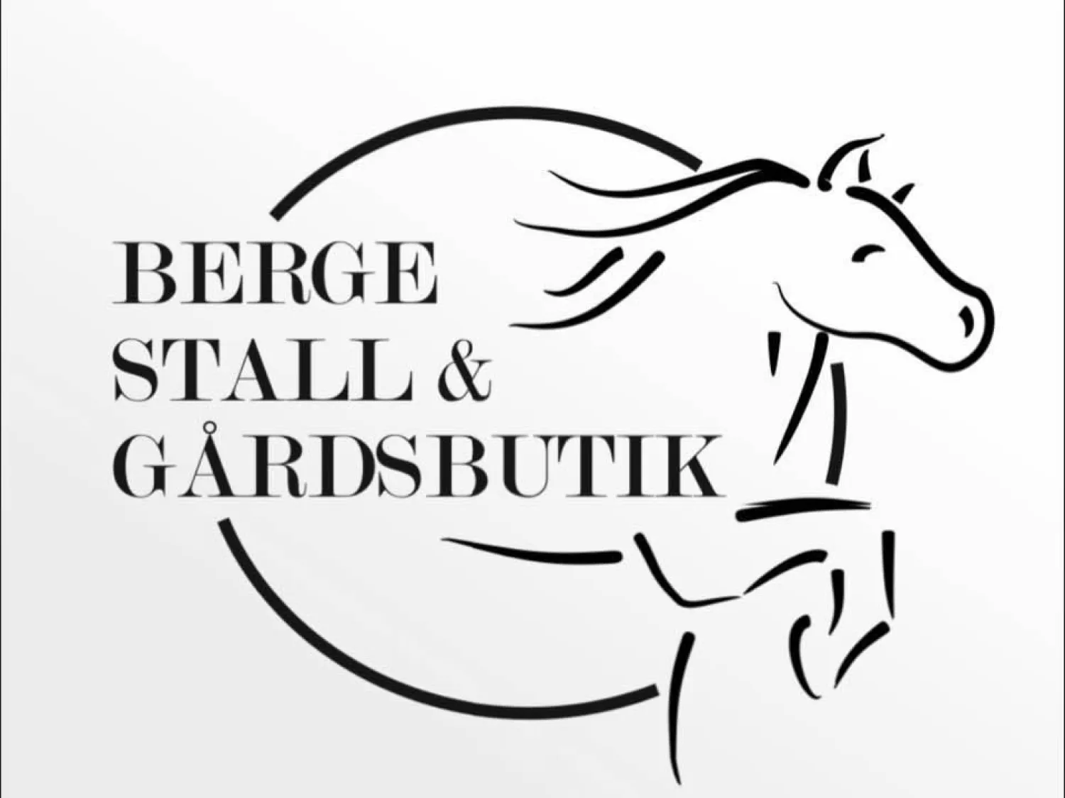 Logotype - svart vit illustration med text.