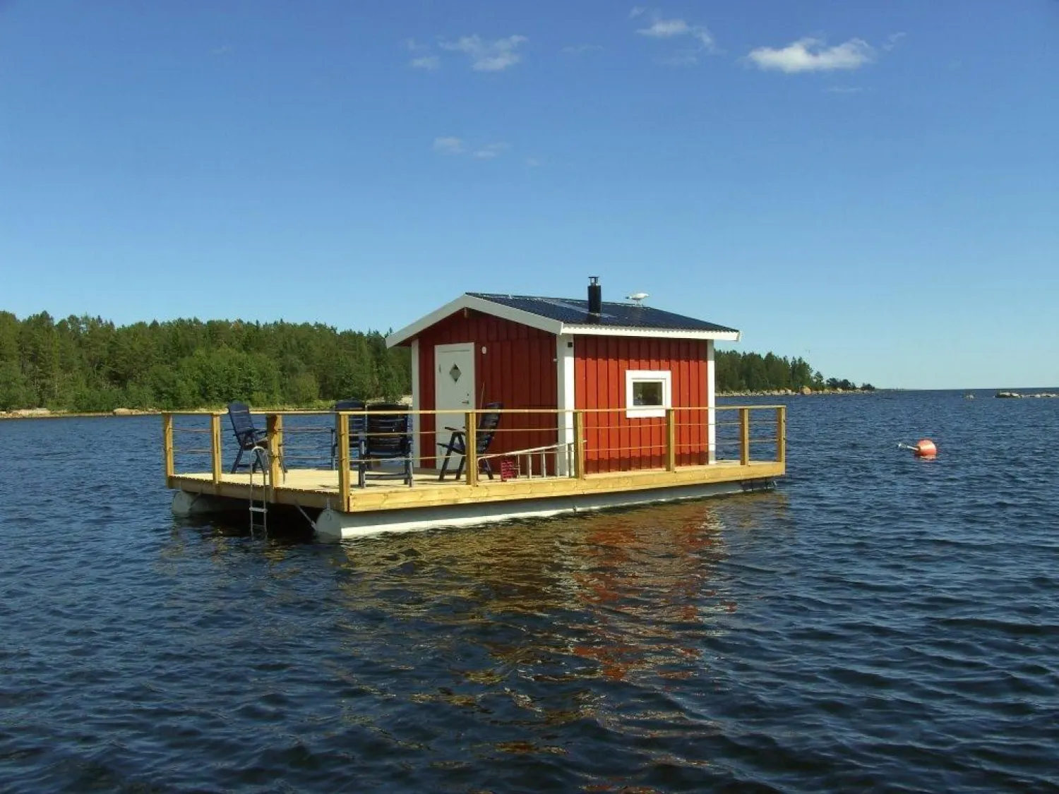 Sauna raft in Sörfjärden