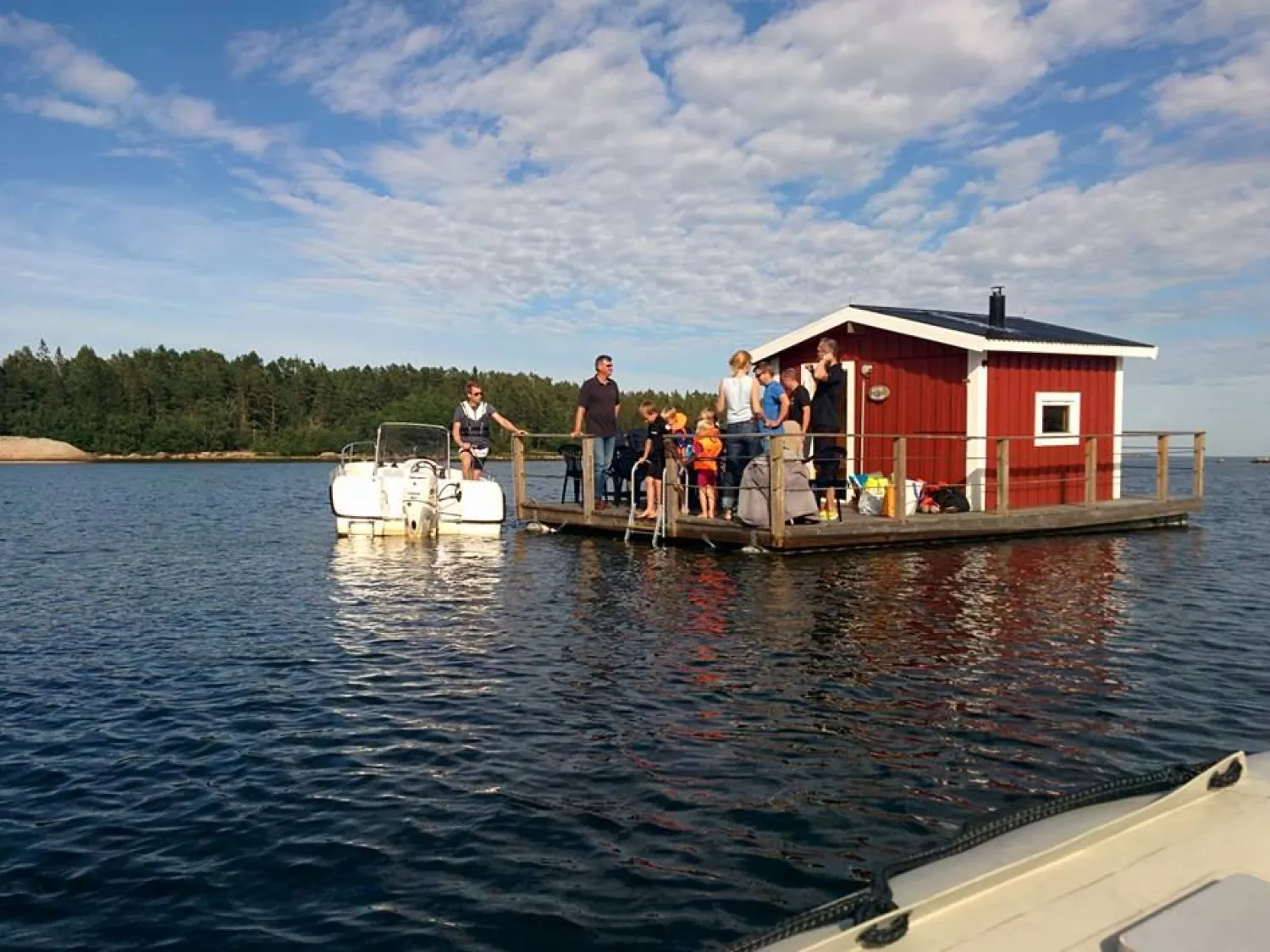 Sauna raft in Sörfjärden