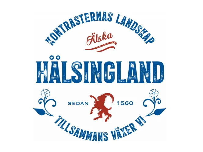 Logotype Hälsingland - the landscape of many contrasts