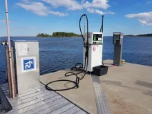 Sjömacken Sjömacken i Stocka - pumpar för diesel och bensin i gästhamnen