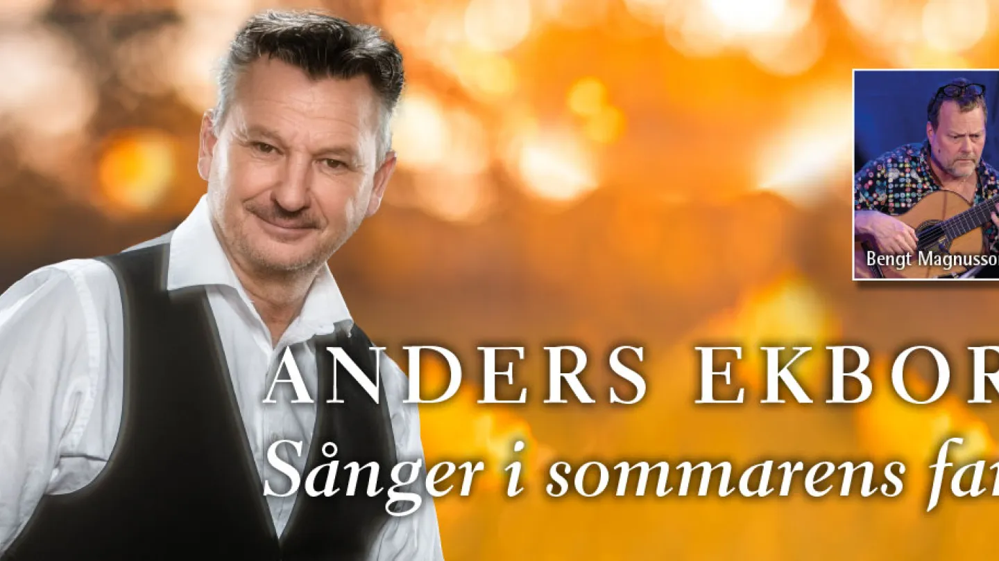 Färgbild - porträtt av artist Anders Ekborg